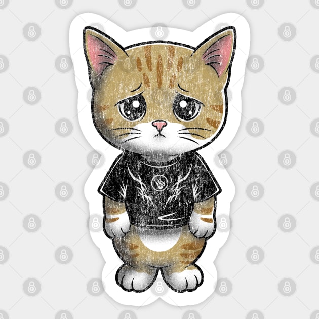 Funny Cat Meme Sticker by Wrongteeshirt